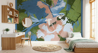 Painted Rainforest Canopy Wall Mural