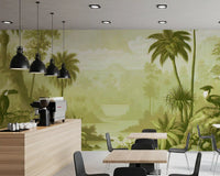 Verdant Jungle Panorama Wall Mural