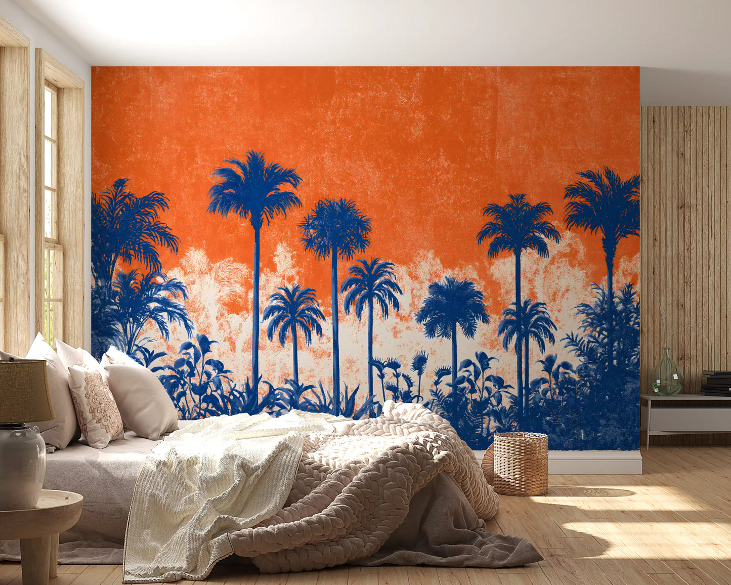 Abstract Tropical Sunset Canopy Wall Mural