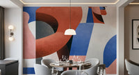 Modern Geometric Abstraction Wall Mural