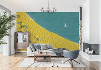 Isometric Autumn Sailing Journey Wall Mural