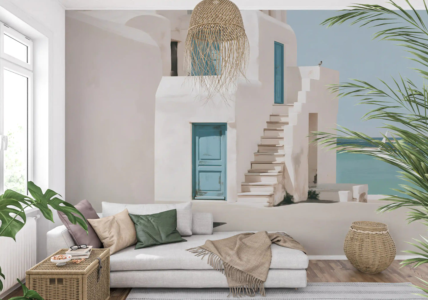 Mediterranean Sea Breeze Study Wall Mural