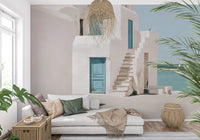 Mediterranean Sea Breeze Study Wall Mural