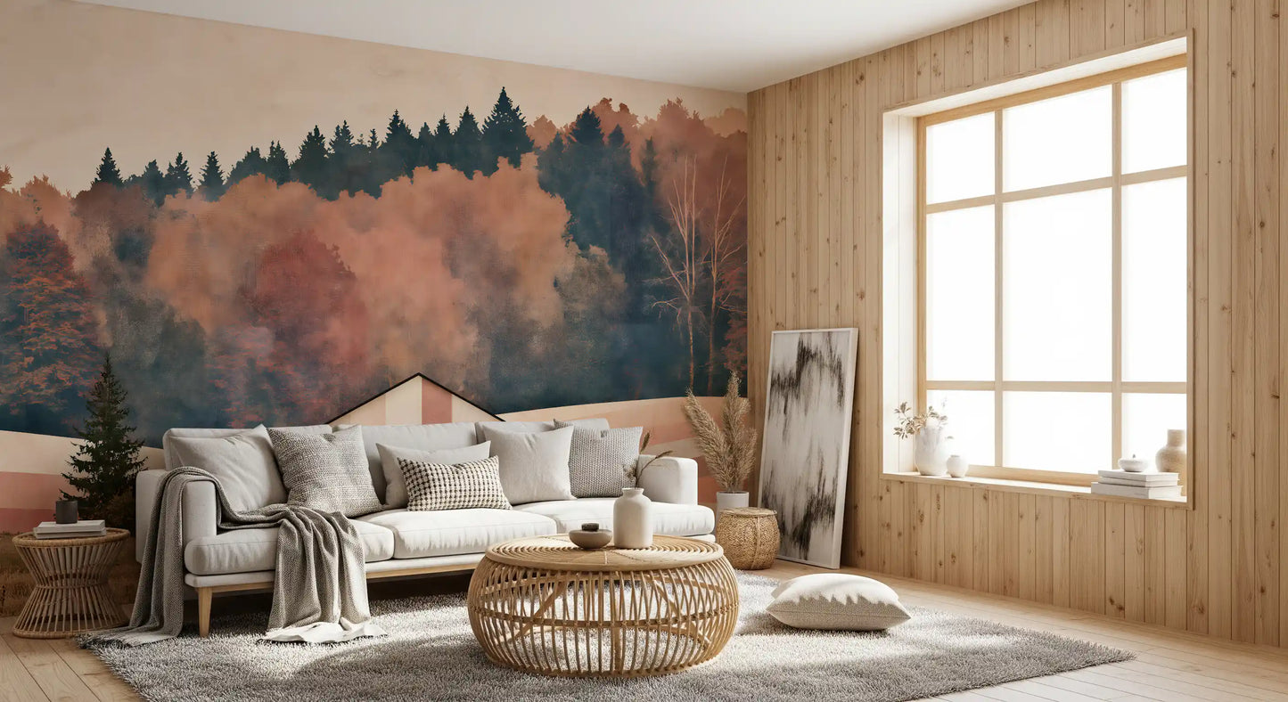 Rustic Autumnal Barn Countryside Wall Mural