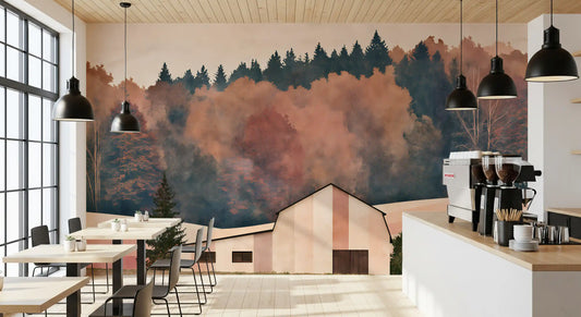 Rustic Autumnal Barn Countryside Wall Mural