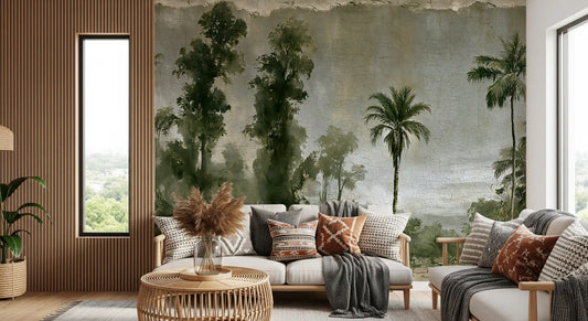 Aged Tropical Forest Landscape Wall Mural