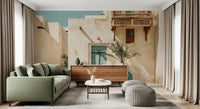 Middle Eastern Courtyard Oasis Wall Mural