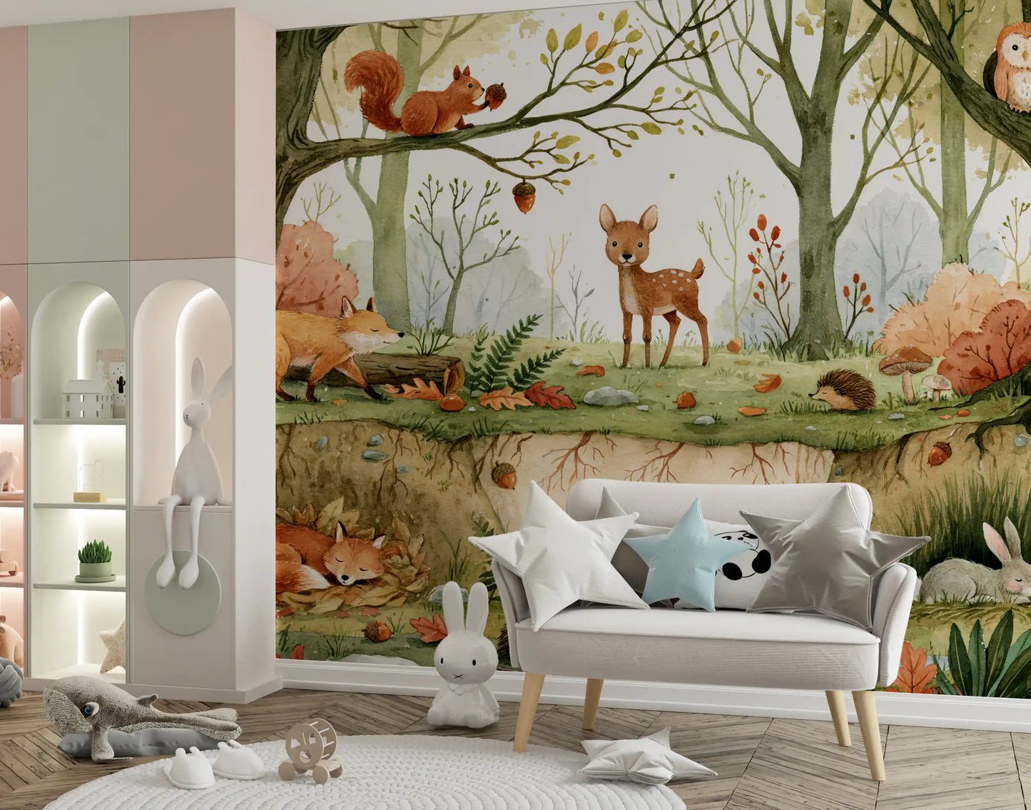 Forest Floor Wilderness Habitat Wall Mural