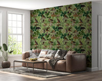 Botanical Woodland Mushroom Grove Wallpaper⁠