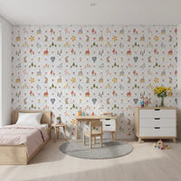 Fairytale Meadow in Blue Wallpaper⁠