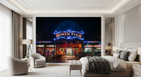 Arcade Night Glow Wall Mural