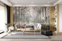Minimalist Woodland Perspective Wall Mural