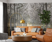 Minimalist Woodland Perspective Wall Mural