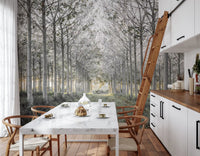 Minimalist Woodland Perspective Wall Mural