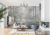Minimalist Woodland Perspective Wall Mural
