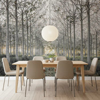 Minimalist Woodland Perspective Wall Mural