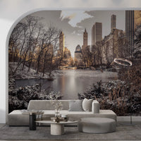 Frozen Urban Sanctuary Wall Mural