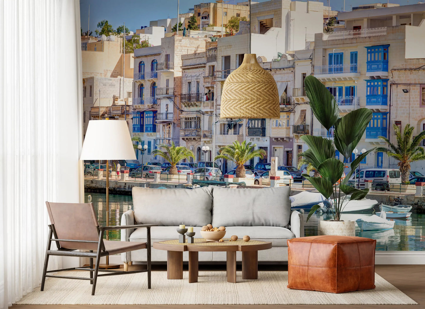 Stony Waterfront Architectural View Wall Mural