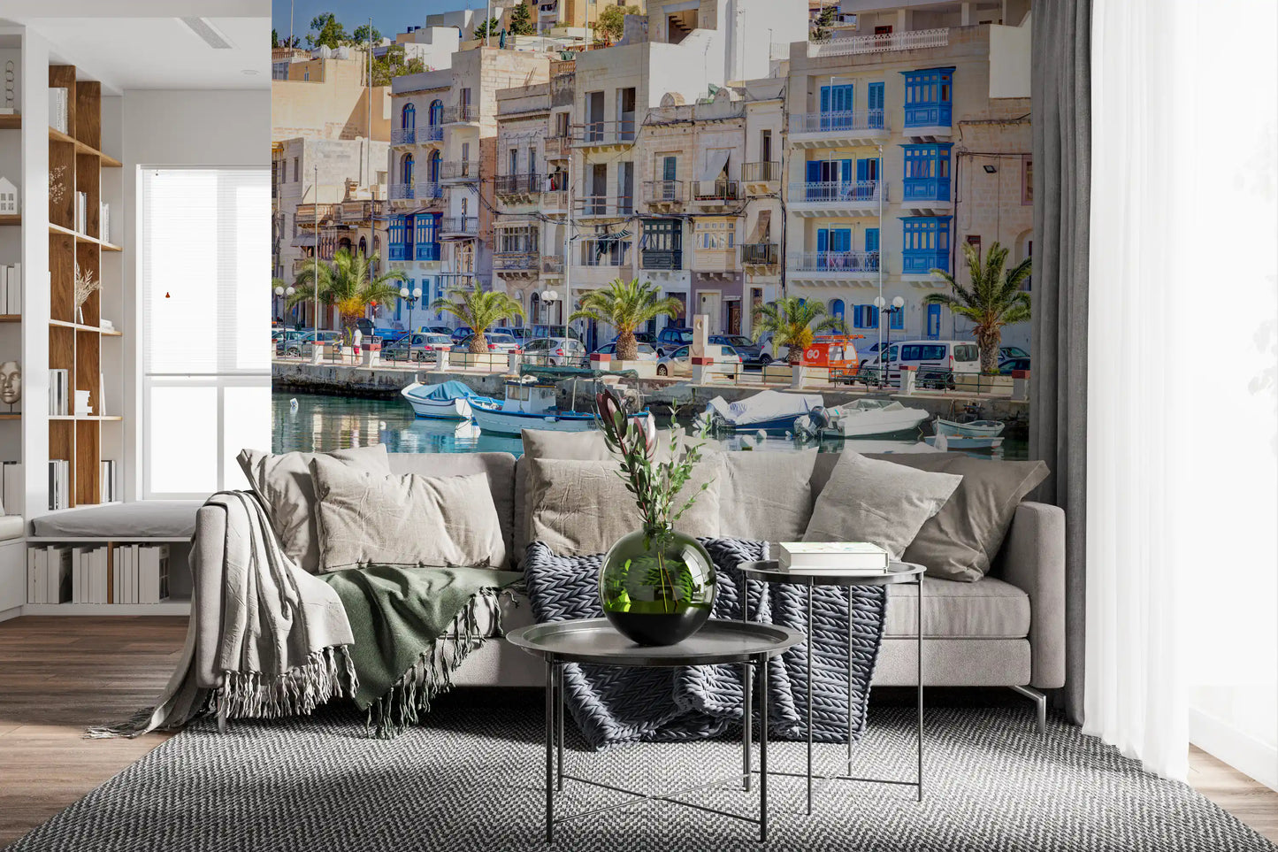 Stony Waterfront Architectural View Wall Mural
