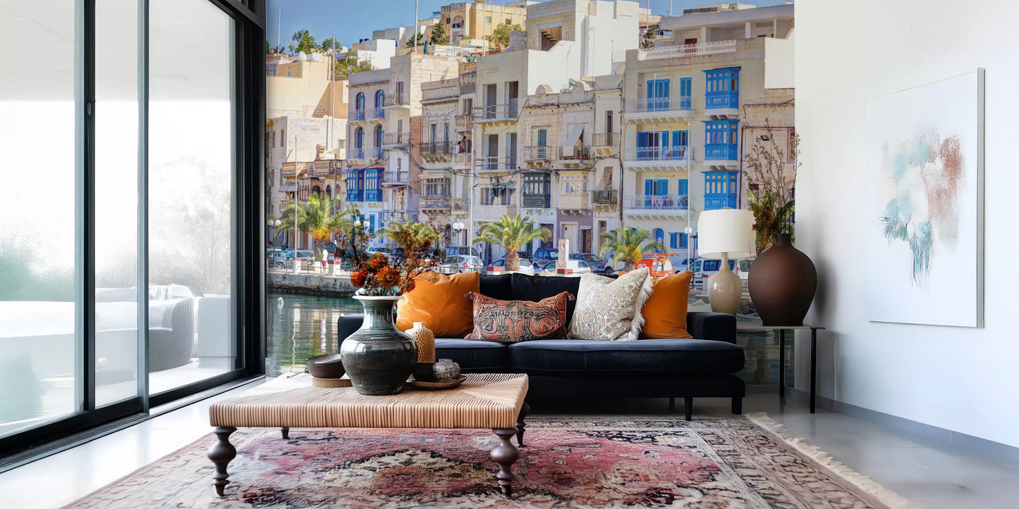 Stony Waterfront Architectural View Wall Mural