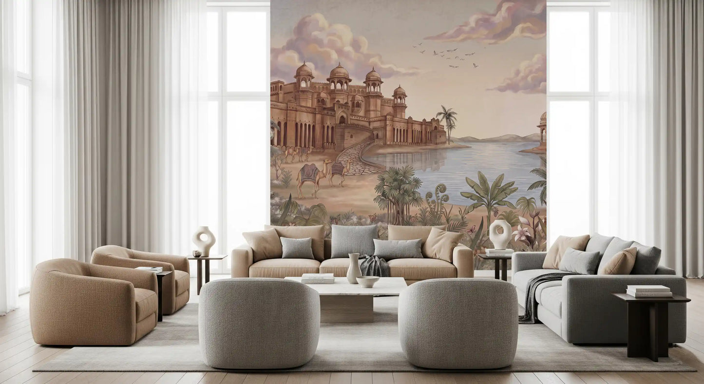 Palace by the Lake Wall Mural