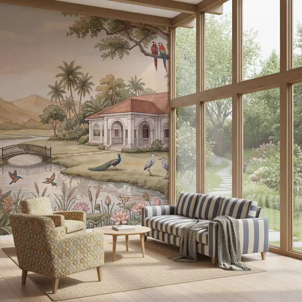 Whispering Garden Estate Wall Mural