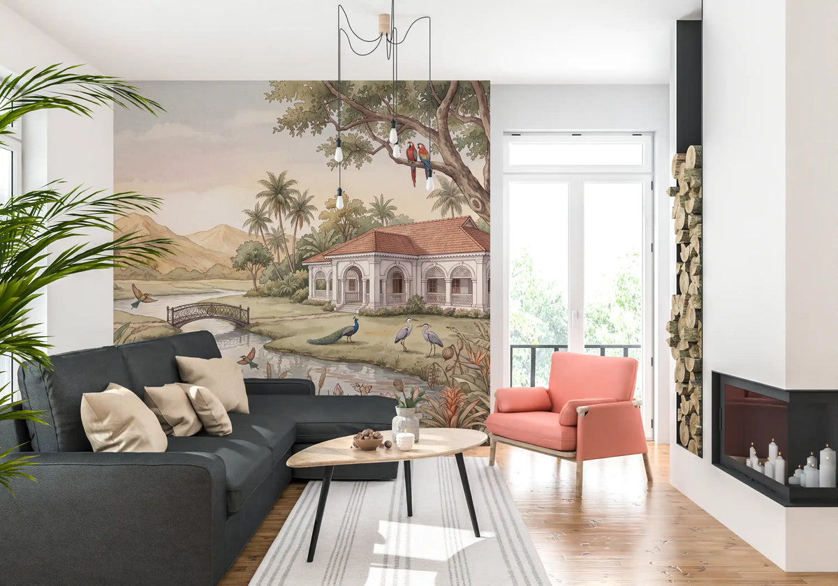 Whispering Garden Estate Wall Mural