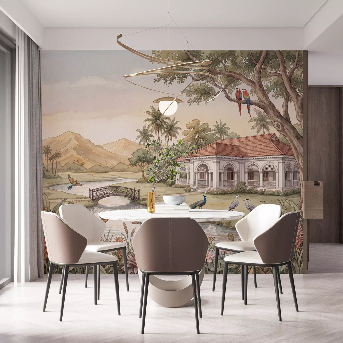 Whispering Garden Estate Wall Mural