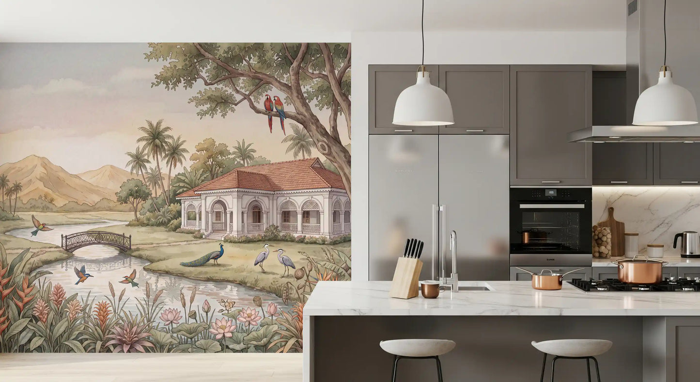 Whispering Garden Estate Wall Mural