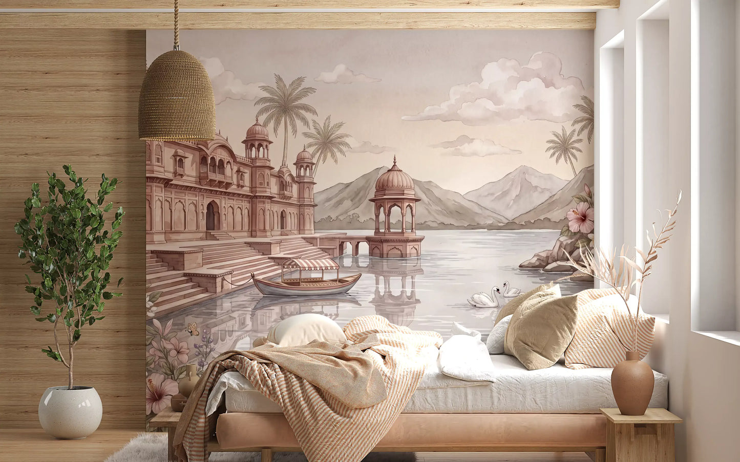 The Swan Lake Palace Wall Mural