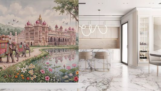 The Maharaja’s Lotus Garden Wall Mural