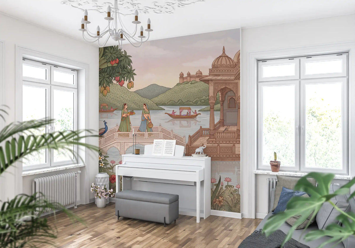 The Royal Lotus Pavilion Wall Mural