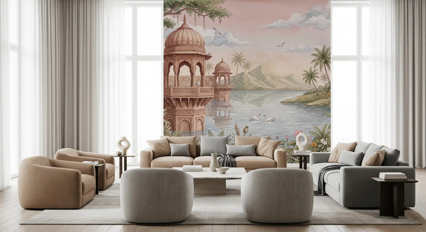The Swan Lake Pavilion Wall Mural