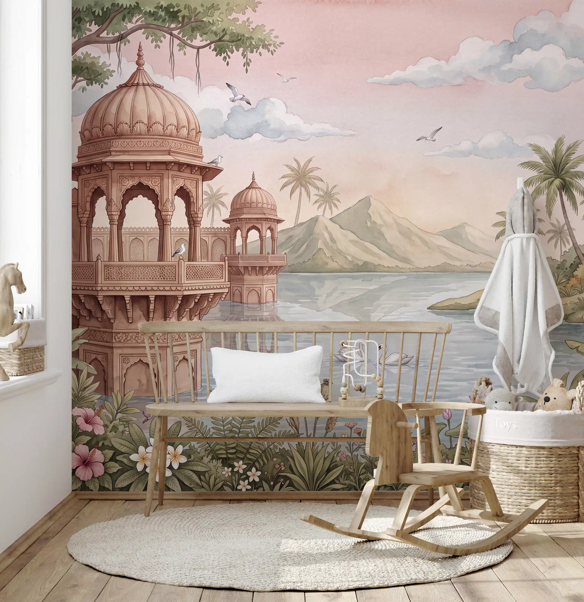 The Swan Lake Pavilion Wall Mural