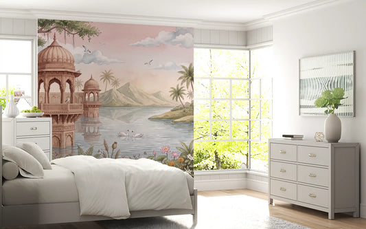The Swan Lake Pavilion Wall Mural
