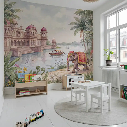 The Maharaja’s Elephant Garden  Wall Mural