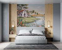 The Tropical Lake Estate Wall Mural