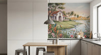 The Tropical Lake Estate Wall Mural