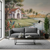 The Tropical Lake Estate Wall Mural