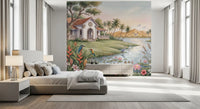 The Tropical Lake Estate Wall Mural