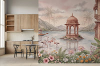 The Flamingo Lake Pavilion Wall Mural