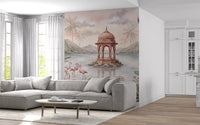 The Flamingo Lake Pavilion Wall Mural