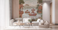 Pichwai Lake Reverie Wall Mural