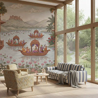 Pichwai Lake Reverie Wall Mural