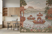 Pichwai Lake Reverie Wall Mural