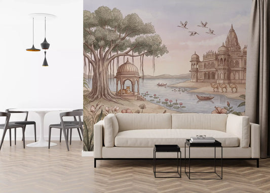 Pavitra Sarovar Wall Mural