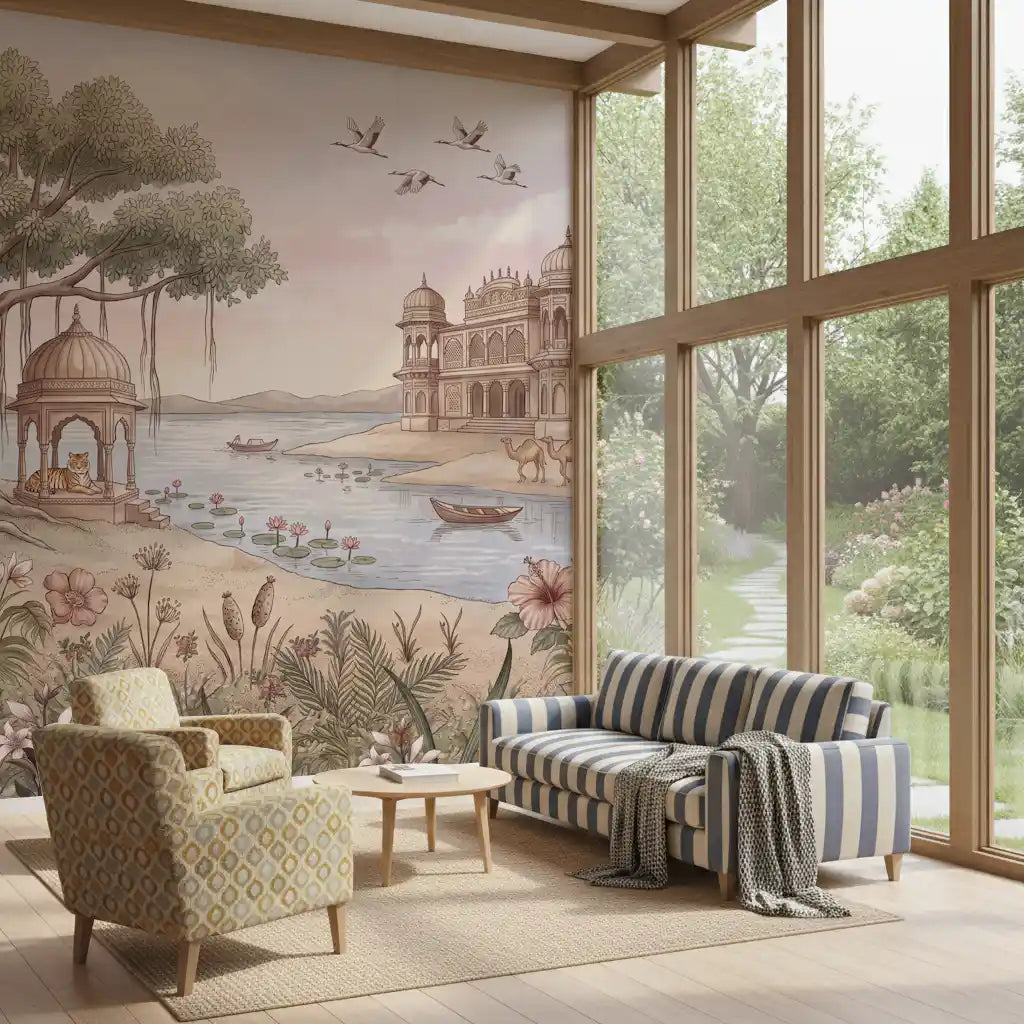 Pavitra Sarovar Wall Mural