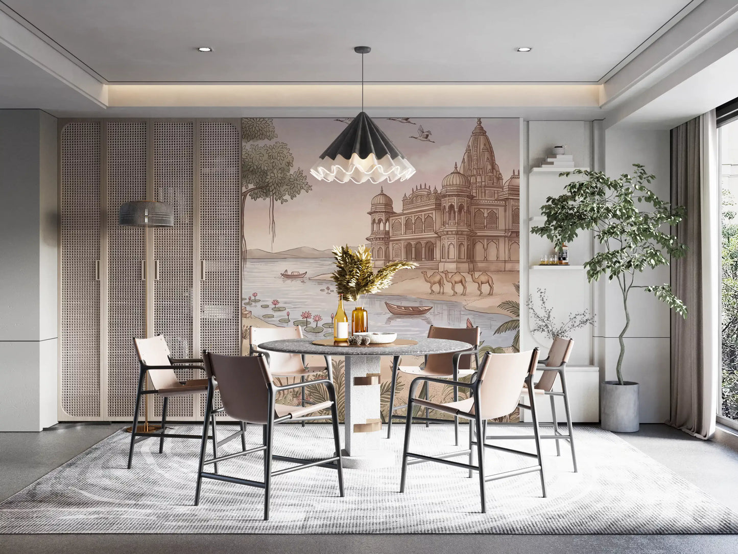 Pavitra Sarovar Wall Mural