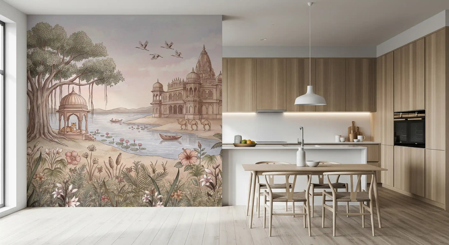 Pavitra Sarovar Wall Mural
