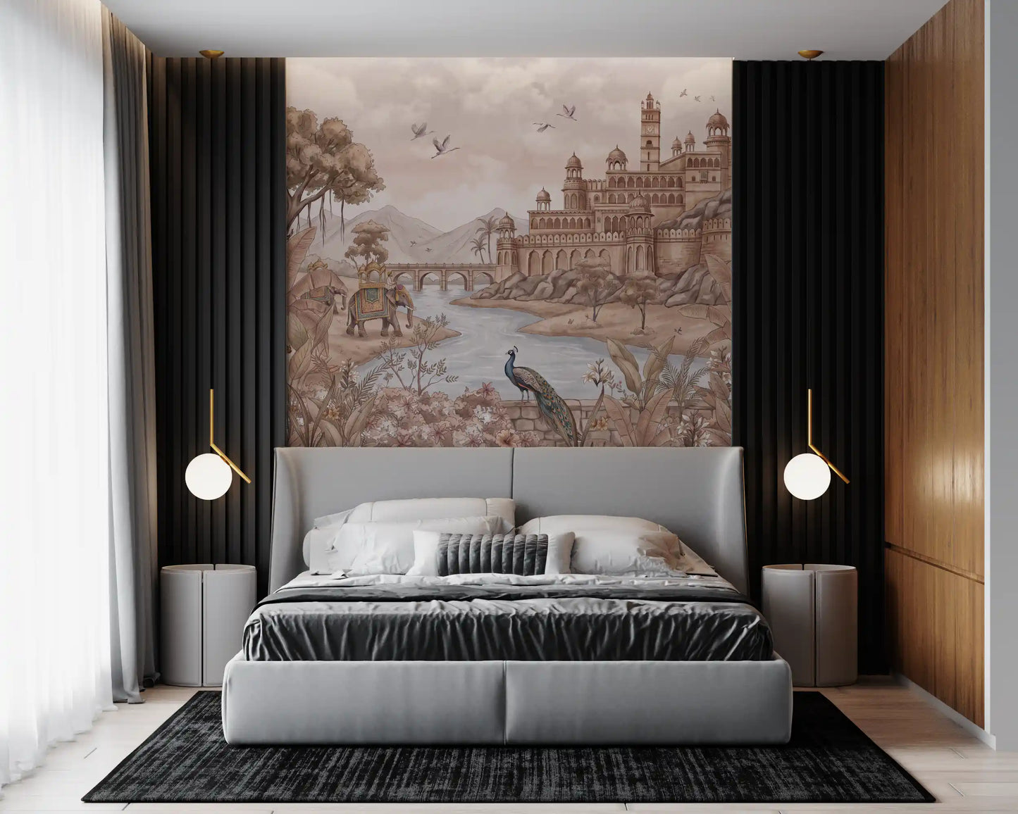 Rajputana River Palace Wall Mural